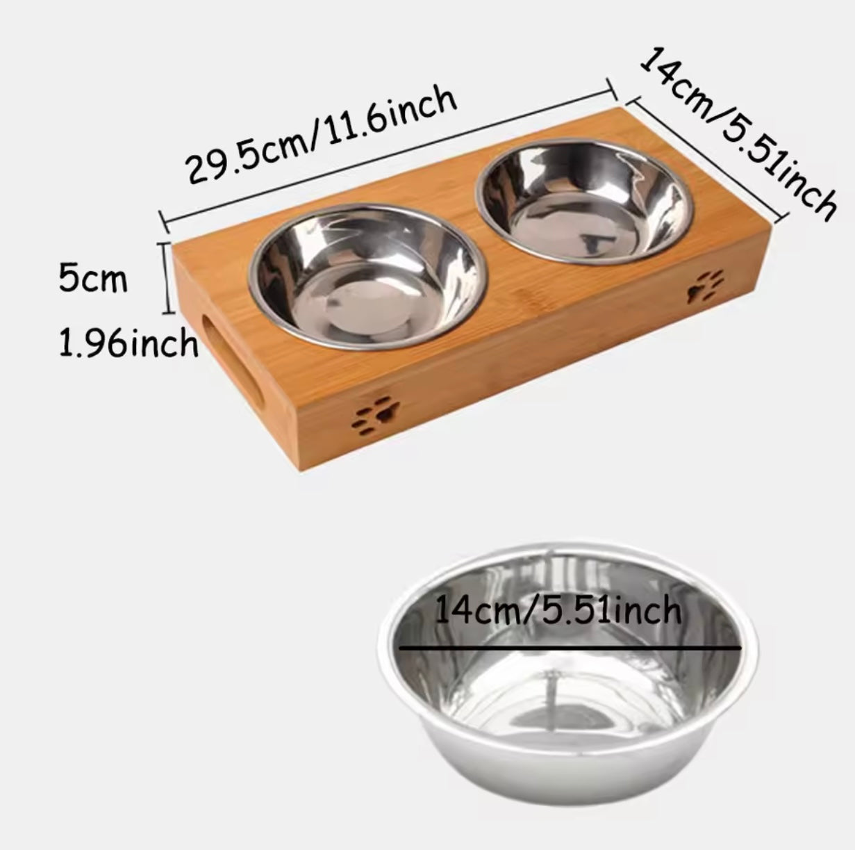 Personalised Wooden Pet Bowl | Personalised Dog Bowl | Personalised Cat Bowl | Wooden Handmade | UK Made | Pet Feeder | Dog Feeder | Pet