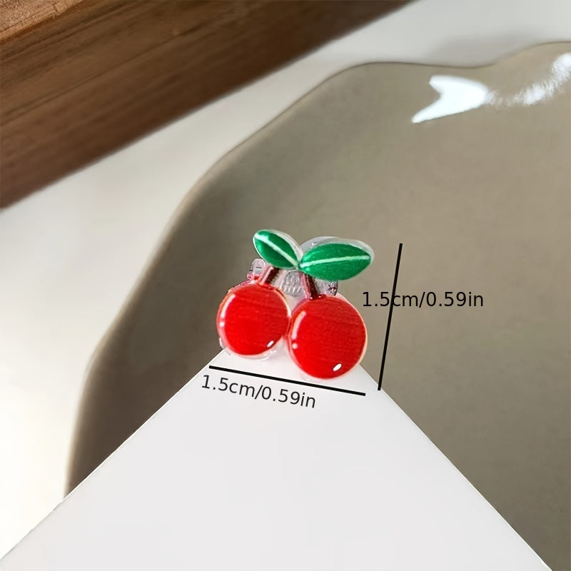 Set of 2 Cute Sweet Mini Cherry Claw Clips Baby Hair Clips Girls Hair Clips Baby Claw Clips