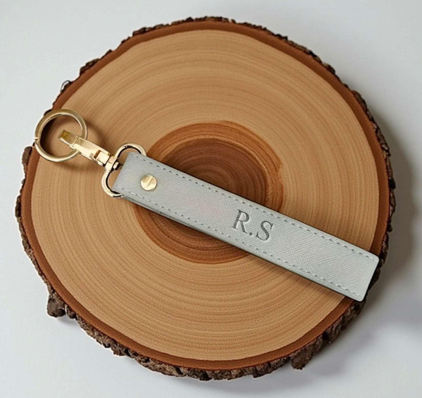 Handmade Vegan Leather Personalised Keyring Keychain Langyard | Personalised Wedding Gift | Personalised Wedding Favor | Personalised Gift