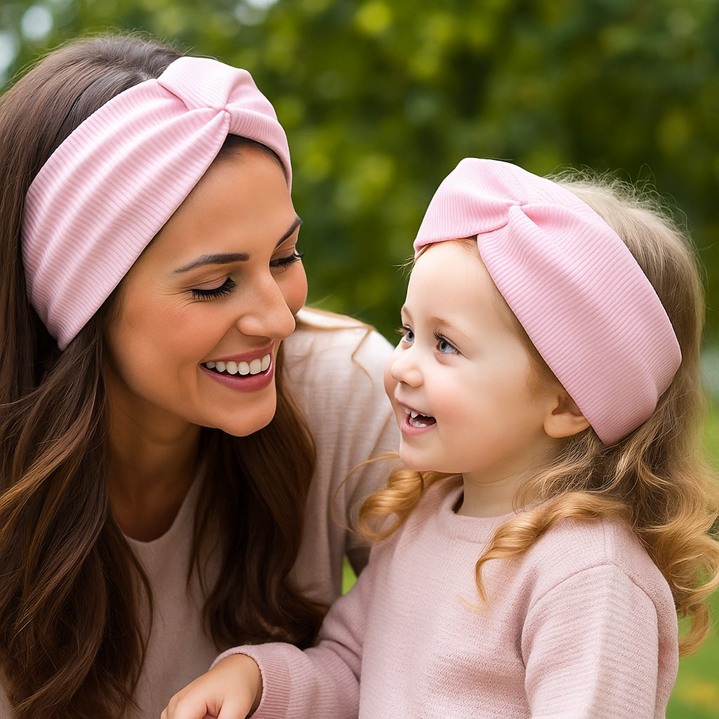Mummy & Me matching headband set. Cute matching mum & daughter headbands. Handmade