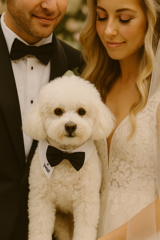 Personalised Dog Best Man Bow Tie Collar | Cat  Wedding Collar | Dog Wedding Collar | Personalised Dog Wedding Collar | Pet Wedding Collar