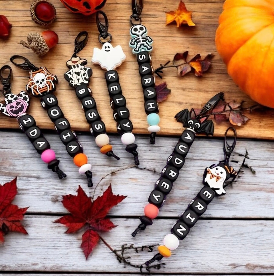 Halloween Dummy Pacifier Clips Personalised | Halloween Costume | Baby Halloween Costume | Toddler Halloween Costume | Halloween Gifts