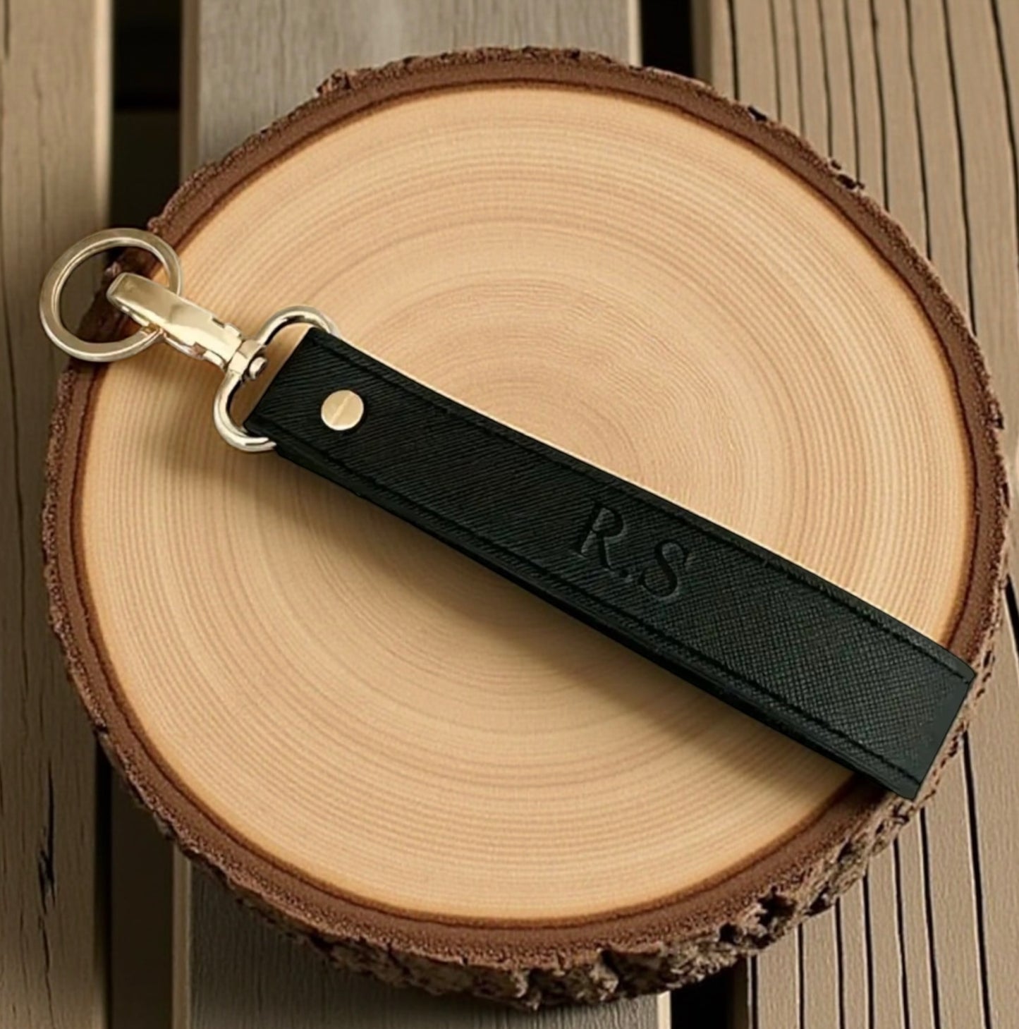 Handmade Vegan Leather Personalised Keyring Keychain Langyard | Personalised Wedding Gift | Personalised Wedding Favor | Personalised Gift