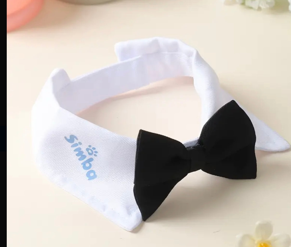 Personalised Dog Best Man Bow Tie Collar | Cat  Wedding Collar | Dog Wedding Collar | Personalised Dog Wedding Collar | Pet Wedding Collar