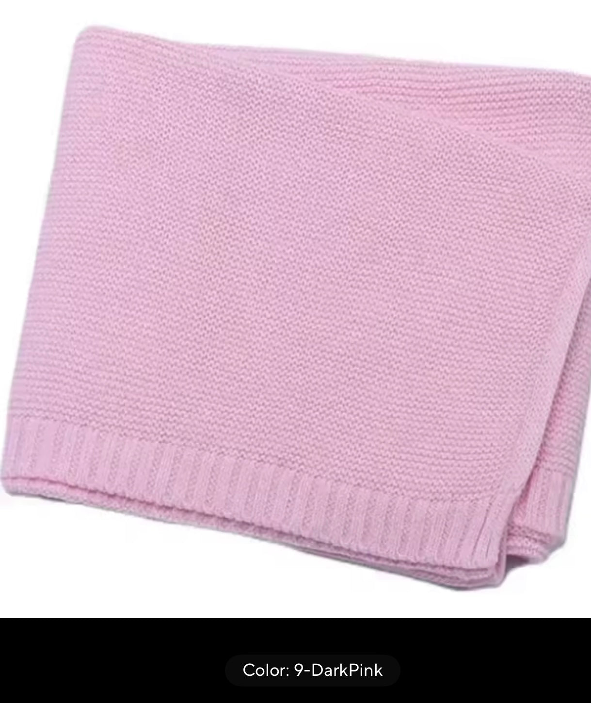 Beautiful Handmade Personalised Knitted Baby Blanket Organic Cotton and Soft Bamboo Material For a Snuggly Cosy Feel. Baby Gift Baby Shower