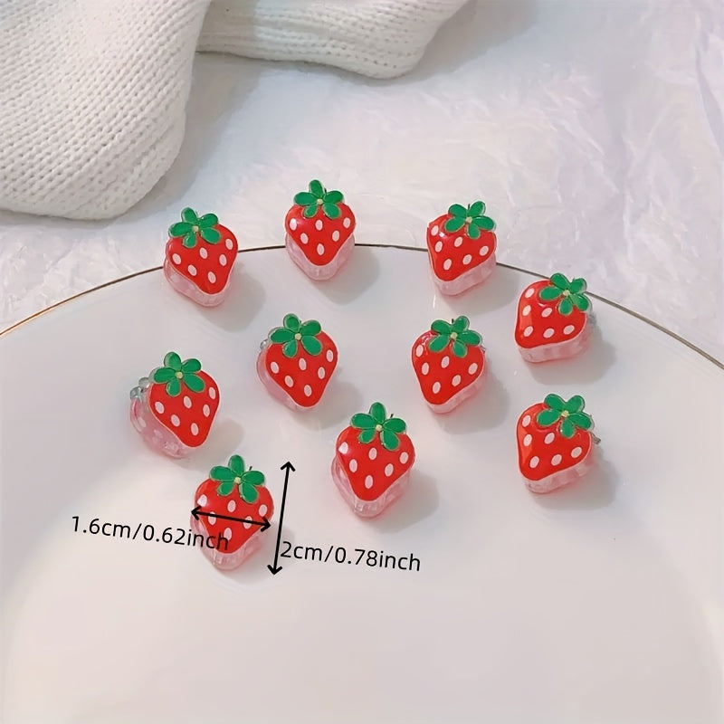 Set of 2 Cute Sweet Mini Cherry Claw Clips Baby Hair Clips Girls Hair Clips Baby Claw Clips