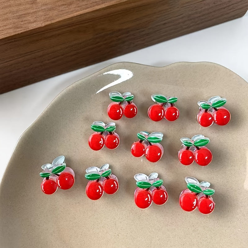 Set of 2 Cute Sweet Mini Cherry Claw Clips Baby Hair Clips Girls Hair Clips Baby Claw Clips