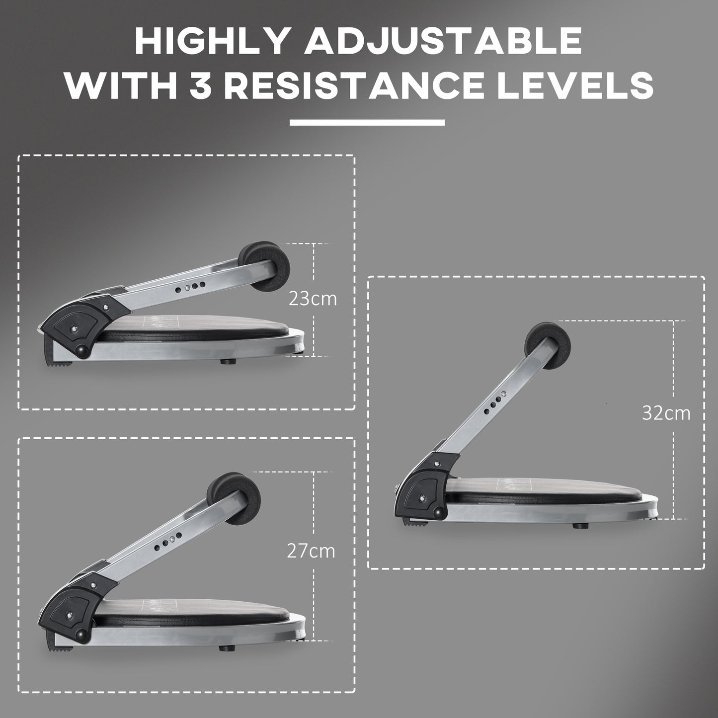 Abs Trainer, Ab Crunch Machine, Foldable Abdominal Trainer, Various Exercises Core Fitness & Whole Body Exercise Equipment For Home Gym