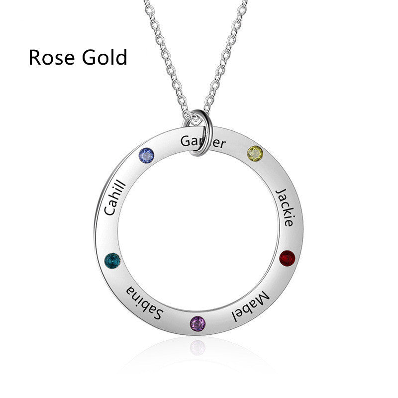 Women's Fashion Sterling Silver Personalised Pendant Necklace