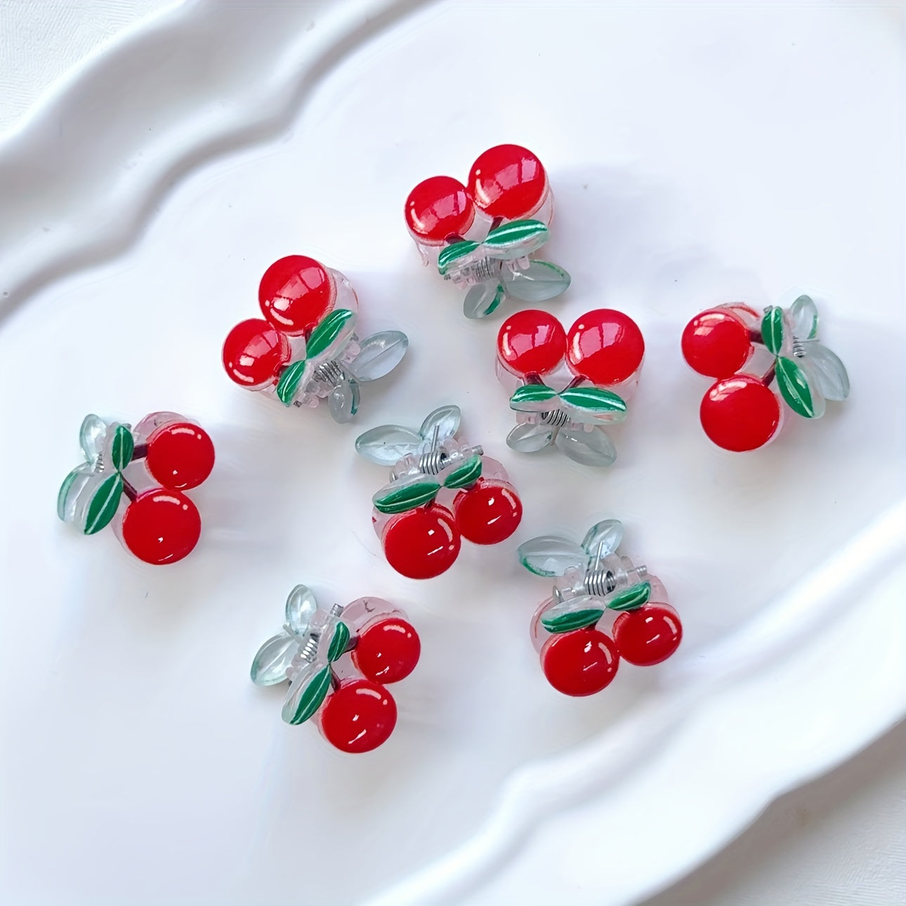 Set of 2 Cute Sweet Mini Cherry Claw Clips Baby Hair Clips Girls Hair Clips Baby Claw Clips