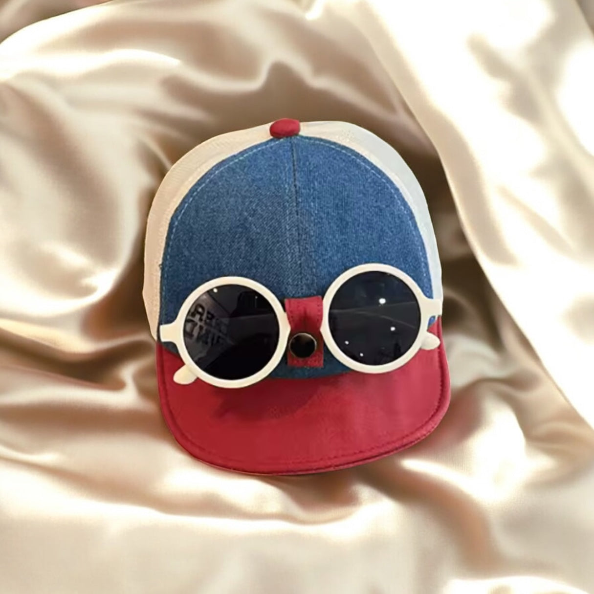 Summer Baby and Toddler Baseball Cap With Sunglasses Boys Summer Hat Sun Hat Kids Summer