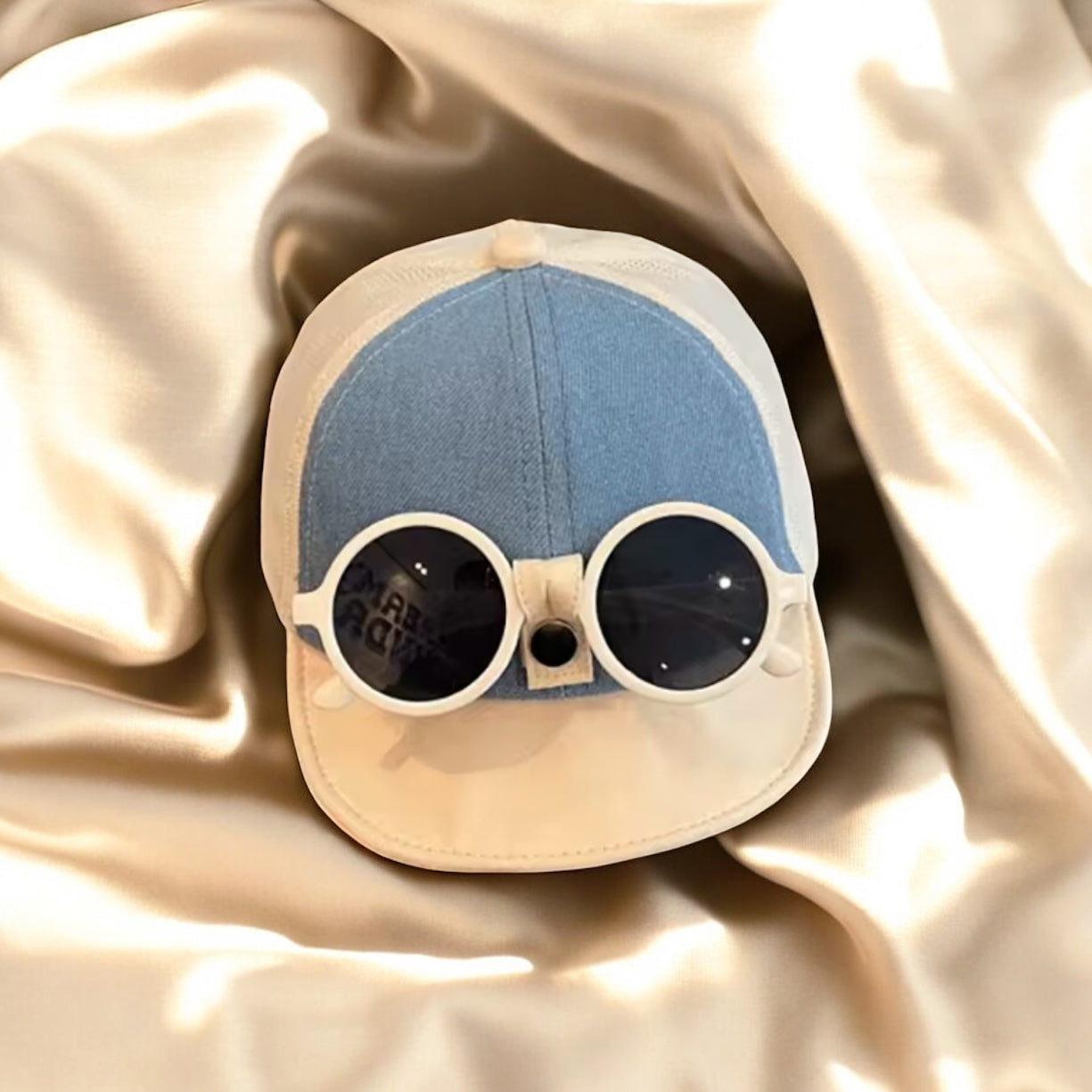 Summer Baby and Toddler Baseball Cap With Sunglasses Boys Summer Hat Sun Hat Kids Summer