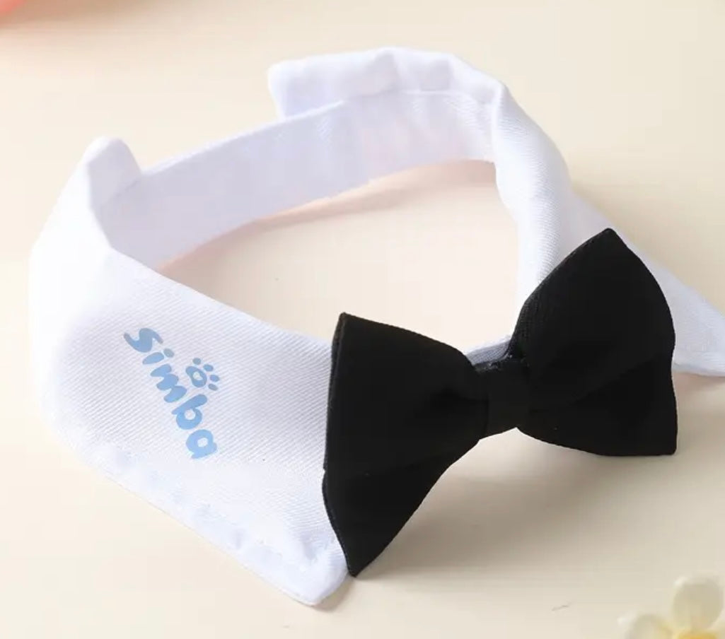 Personalised Dog Best Man Bow Tie Collar | Cat  Wedding Collar | Dog Wedding Collar | Personalised Dog Wedding Collar | Pet Wedding Collar