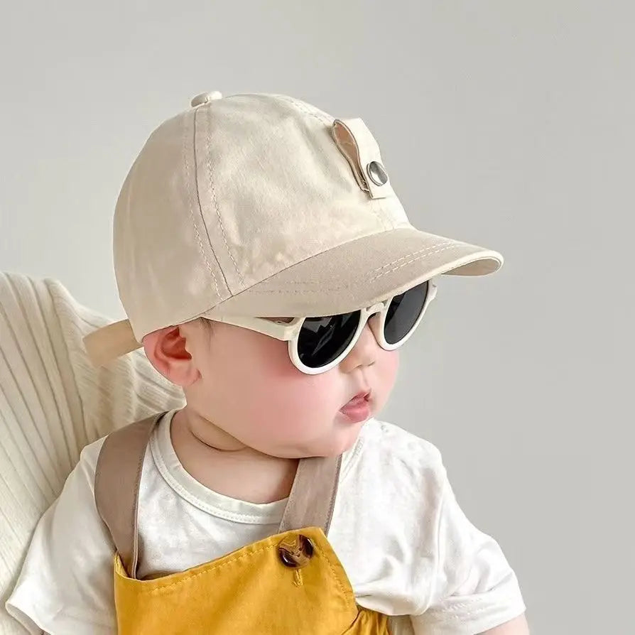 Summer Baby and Toddler Baseball Cap With Sunglasses Boys Summer Hat Sun Hat Kids Summer