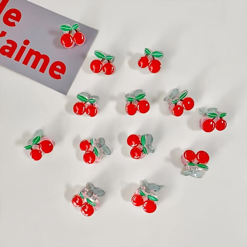 Set of 2 Cute Sweet Mini Cherry Claw Clips Baby Hair Clips Girls Hair Clips Baby Claw Clips