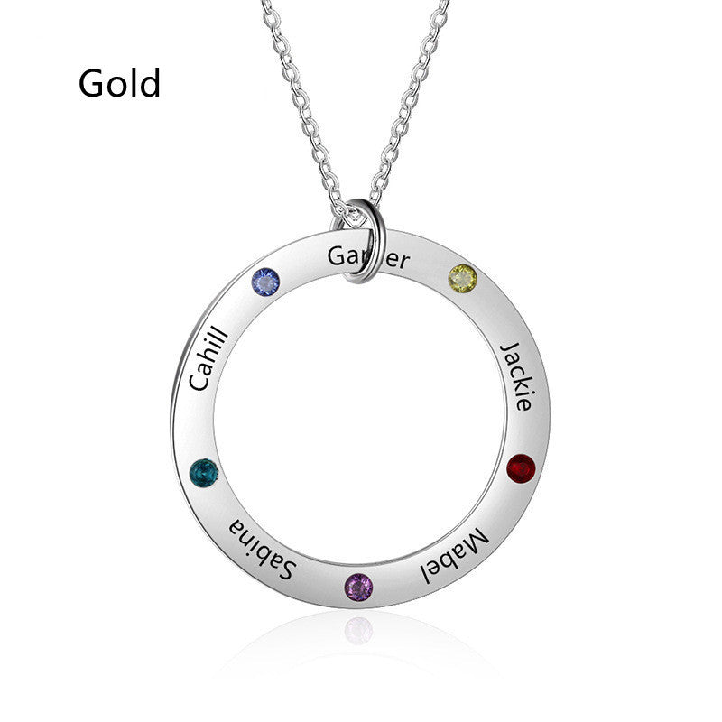 Women's Fashion Sterling Silver Personalised Pendant Necklace
