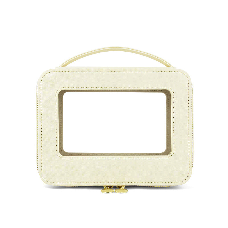 New Transparent Cosmetic Bag Women's Handbag Travel Fashion Portable Make-up Storage Bags