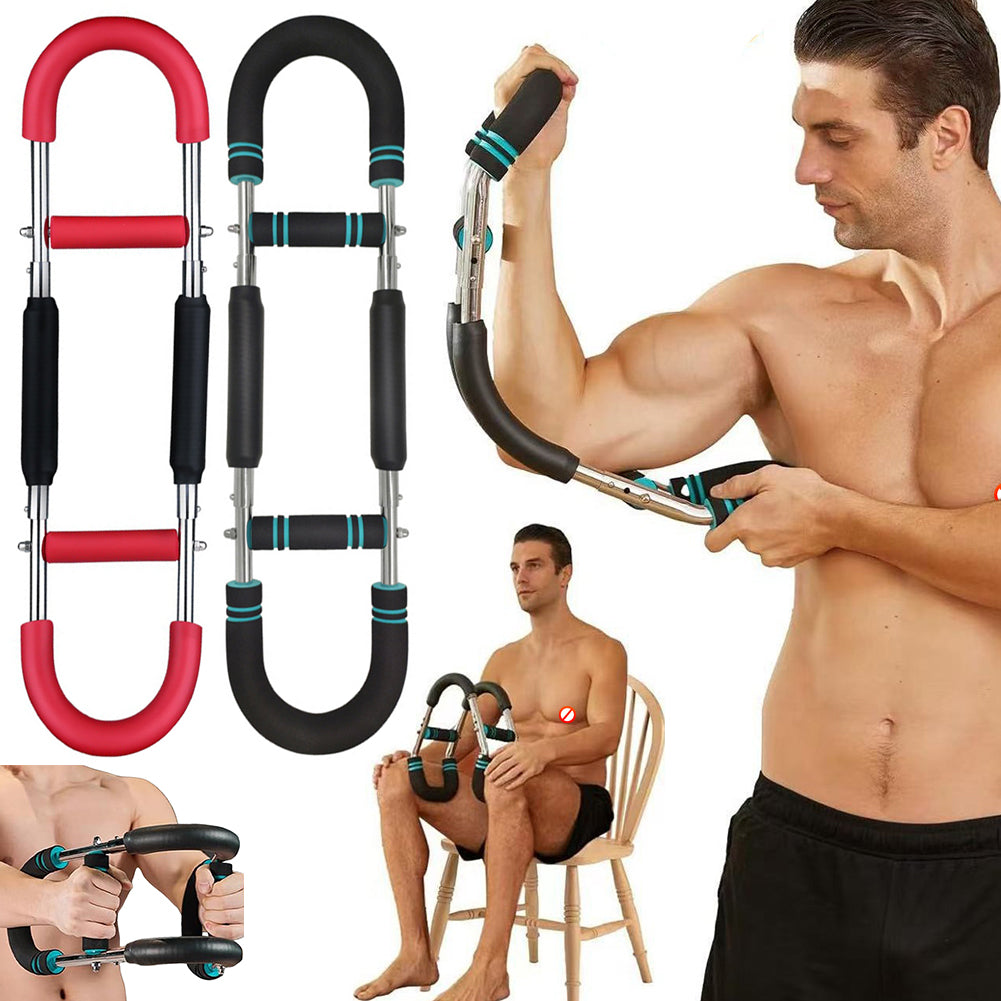 Strength Training At Home Gym Multi-functional U-shaped Arm Strengthener Chest Trainer Adjustable Forearm Strength Exerciser Home Gym Equipment Bodybuilding