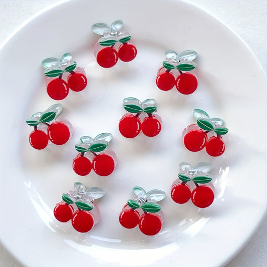 Set of 2 Cute Sweet Mini Cherry Claw Clips Baby Hair Clips Girls Hair Clips Baby Claw Clips